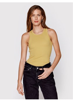 Samsøe Samsøe Top Alexo F00001111 Brązowy Slim Fit ze sklepu MODIVO w kategorii Bluzki damskie - zdjęcie 181190278