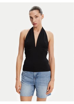 Guess Top W5GP16 KACM2 Czarny Slim Fit ze sklepu MODIVO w kategorii Bluzki damskie - zdjęcie 181190496
