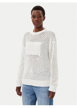 Tommy Jeans Sweter DW0DW20262 Écru Relaxed Fit ze sklepu MODIVO w kategorii Swetry damskie - zdjęcie 181190615