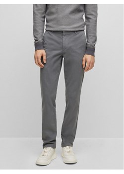 Boss Chinosy Kaito1 50487966 Szary Slim Fit ze sklepu MODIVO w kategorii Spodnie męskie - zdjęcie 181190629