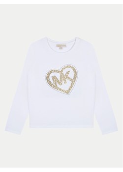 MICHAEL KORS KIDS Bluzka R30144 M Biały Regular Fit - id: 0000304184192 - marki Michael Kors Kids - 181190708 MICHAEL KORS KIDS Bluzka R30144 M Biały Regular Fit ze sklepu MODIVO w kategorii Bluzki dziewczęce - zdjęcie 181190708