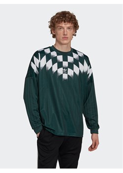 adidas Longsleeve Rekive Graphic HK7330 Zielony Loose Fit ze sklepu MODIVO w kategorii T-shirty męskie - zdjęcie 181190727