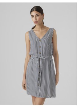 Vero Moda Sukienka letnia Bumpy 10286519 Granatowy Regular Fit ze sklepu MODIVO w kategorii Sukienki - zdjęcie 181190736