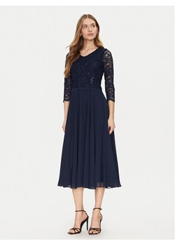 Swing Sukienka koktajlowa 5AI08900 Granatowy Regular Fit - id: 0000304895364 - marki Swing - 181190858 Swing Sukienka koktajlowa 5AI08900 Granatowy Regular Fit ze sklepu MODIVO w kategorii Sukienki - zdjęcie 181190858