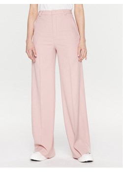 Red Valentino Spodnie materiałowe 1R0RBG00 Różowy Wide Leg ze sklepu MODIVO w kategorii Spodnie damskie - zdjęcie 181191025