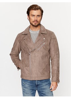 Jack&Jones Kurtka z imitacji skóry 12236853 Brązowy Regular Fit ze sklepu MODIVO w kategorii Kurtki męskie - zdjęcie 181191108