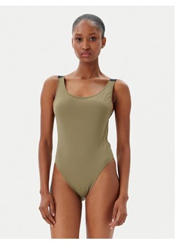 Calvin Klein Swimwear Strój kąpielowy KW0KW02859 Zielony ze sklepu MODIVO w kategorii Stroje kąpielowe - zdjęcie 181191337