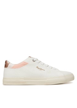 Pepe Jeans Sneakersy Kenton Knit PLS31601 Biały ze sklepu MODIVO w kategorii Trampki damskie - zdjęcie 181191369