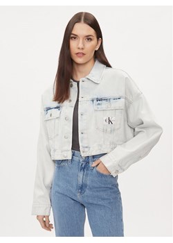 Calvin Klein Jeans Kurtka jeansowa J20J222874 Niebieski Oversize ze sklepu MODIVO w kategorii Kurtki damskie - zdjęcie 181191806