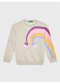 United Colors Of Benetton Bluza 3J68G107W Szary Regular Fit ze sklepu MODIVO w kategorii Bluzy i swetry - zdjęcie 181191809