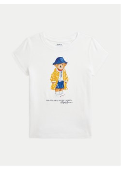 Polo Ralph Lauren T-Shirt 312957377001 Biały Regular Fit - id: 0000304841248 - marki Polo Ralph Lauren - 181191996 Polo Ralph Lauren T-Shirt 312957377001 Biały Regular Fit ze sklepu MODIVO w kategorii Bluzki dziewczęce - zdjęcie 181191996