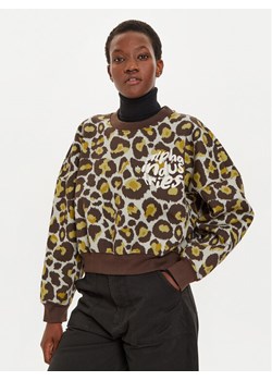 Alpha Industries Bluza 148030C Brązowy Regular Fit ze sklepu MODIVO w kategorii Bluzy damskie - zdjęcie 181192035