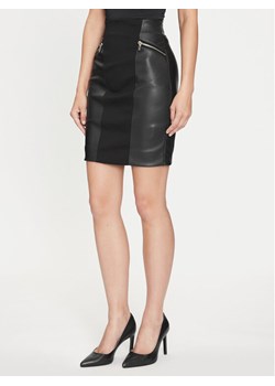 Marciano Guess Spódnica skórzana 4YGD06 7159A Czarny Slim Fit ze sklepu MODIVO w kategorii Spódnice - zdjęcie 181192228