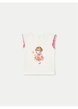 Mayoral T-Shirt 1005 Biały Regular Fit ze sklepu MODIVO w kategorii Bluzki dziewczęce - zdjęcie 181192279