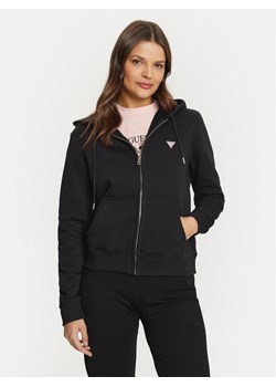 Guess Bluza GJ ZIP HOOD REG MINI W4YQ03 KC811 Czarny Regular Fit ze sklepu MODIVO w kategorii Bluzy damskie - zdjęcie 181192356