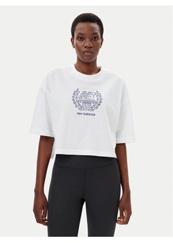 New Balance T-Shirt WT51935 Biały Oversize ze sklepu MODIVO w kategorii Bluzki damskie - zdjęcie 181192408