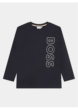 Boss Bluzka J25O68 S Granatowy Regular Fit ze sklepu MODIVO w kategorii T-shirty chłopięce - zdjęcie 181192425