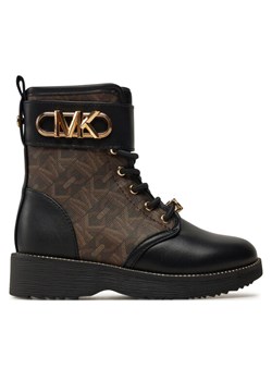 MICHAEL Michael Kors Kozaki Haskell Empire Monogram MK101097 Czarny ze sklepu MODIVO w kategorii Buty zimowe dziecięce - zdjęcie 181192587