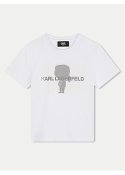 Karl Lagerfeld Kids T-Shirt Z30239 M Biały Regular Fit ze sklepu MODIVO w kategorii T-shirty chłopięce - zdjęcie 181192617