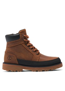 Timberland Trapery Courma Kid Boot W/ Rand TB0A5XJ9F131 Brązowy ze sklepu MODIVO w kategorii Buty zimowe dziecięce - zdjęcie 181192647