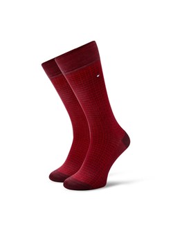 Tommy Hilfiger Skarpety Wysokie Męskie 701230606 Czerwony ze sklepu MODIVO w kategorii Skarpetki męskie - zdjęcie 181192786