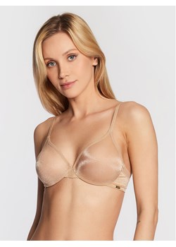 Gossard Biustonosz z fiszbiną Glossies Sheer Moulded 6271 Beżowy ze sklepu MODIVO w kategorii Biustonosze - zdjęcie 181192825