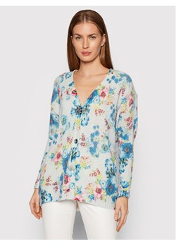 Blugirl Blumarine Kardigan RH1104-MAB00 Niebieski Regular Fit ze sklepu MODIVO w kategorii Swetry damskie - zdjęcie 181192836