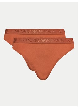 Emporio Armani Underwear Komplet 2 par stringów 163333 4R235 01656 Brązowy - id: 0000303541590 - marki Emporio Armani - 181193039 Emporio Armani Underwear Komplet 2 par stringów 163333 4R235 01656 Brązowy ze sklepu MODIVO w kategorii Majtki damskie - zdjęcie 181193039