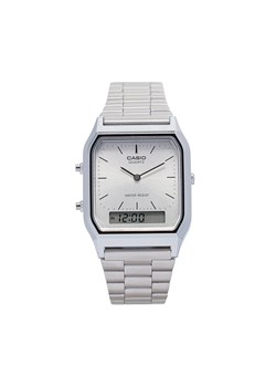 Casio Zegarek Vintage Maxi AQ-230A-7AMQYES Srebrny - id: 4549526365959 - marki Casio - 181193279 Casio Zegarek Vintage Maxi AQ-230A-7AMQYES Srebrny ze sklepu MODIVO w kategorii Zegarki - zdjęcie 181193279