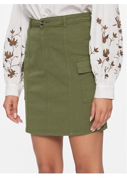 Vila Spódnica jeansowa 14089780 Zielony Regular Fit ze sklepu MODIVO w kategorii Spódnice - zdjęcie 181193285