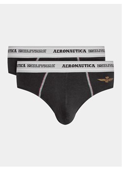 Aeronautica Militare Komplet 2 par slipów AM1USL002 Czarny ze sklepu MODIVO w kategorii Majtki męskie - zdjęcie 181193288