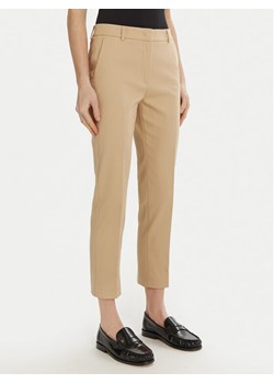 Weekend Max Mara Chinosy Vite 2515131021 Beżowy Slim Fit ze sklepu MODIVO w kategorii Spodnie damskie - zdjęcie 181193317