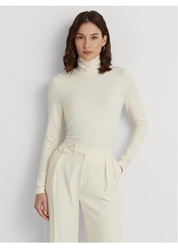 Lauren Ralph Lauren Golf 200810393004 Écru Slim Fit ze sklepu MODIVO w kategorii Swetry damskie - zdjęcie 181193625