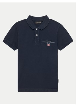 Napapijri Polo Elbas 5 NP0A4G4N1761 M Granatowy Regular Fit ze sklepu MODIVO w kategorii T-shirty chłopięce - zdjęcie 181194027