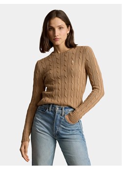 Polo Ralph Lauren Sweter Julianna 211943903002 Brązowy Regular Fit ze sklepu MODIVO w kategorii Swetry damskie - zdjęcie 181194036