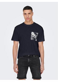 Only & Sons T-Shirt 22025286 Granatowy Regular Fit ze sklepu MODIVO w kategorii T-shirty męskie - zdjęcie 181194127