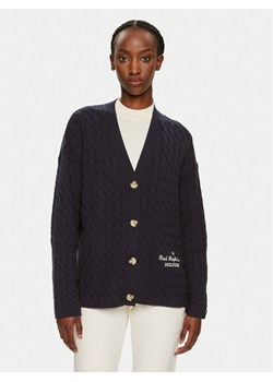 Tommy Hilfiger Kardigan WW0WW42143 Granatowy Relaxed Fit ze sklepu MODIVO w kategorii Swetry damskie - zdjęcie 181194187