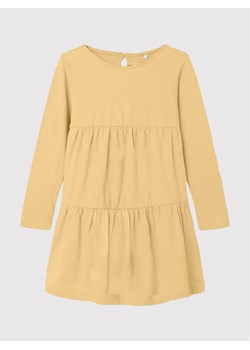 NAME IT Sukienka codzienna 13204676 Żółty Regular Fit ze sklepu MODIVO w kategorii Sukienki dziewczęce - zdjęcie 181194467