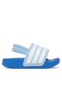 adidas Sandały adilette Estrap JR5327 Błękitny ze sklepu MODIVO w kategorii Sandały dziecięce - zdjęcie 181194526