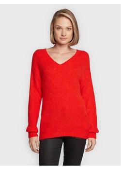 Morgan Sweter 222-MATILD2 Czerwony Regular Fit ze sklepu MODIVO w kategorii Swetry damskie - zdjęcie 181194535