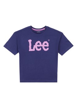 Lee T-Shirt Wobbly Graphic LEG5030 Niebieski Regular Fit ze sklepu MODIVO w kategorii Bluzki dziewczęce - zdjęcie 181194585