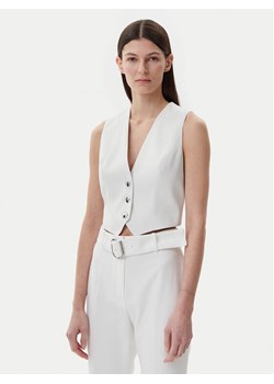 HUGO Kamizelka 50537760 Biały Slim Fit ze sklepu MODIVO w kategorii Kamizelki damskie - zdjęcie 181194639
