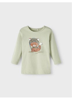 NAME IT Bluzka 13205040 Zielony Regular Fit ze sklepu MODIVO w kategorii Kaftaniki i bluzki - zdjęcie 181194865