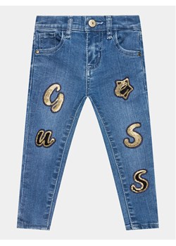Guess Jeansy K3BA00 D4CA0 Granatowy Skinny Fit ze sklepu MODIVO w kategorii Spodnie dziewczęce - zdjęcie 181195107