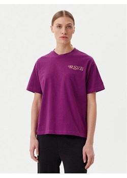 Fila T-Shirt Leffinge FAW1029 Fioletowy Loose Fit ze sklepu MODIVO w kategorii Bluzki damskie - zdjęcie 181195347
