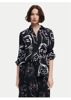 Desigual Koszula Faces 24WWCW34 Czarny Regular Fit ze sklepu MODIVO w kategorii Koszule damskie - zdjęcie 181195358