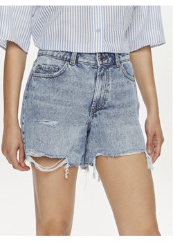 Noisy May Szorty jeansowe Lou 27029402 Niebieski Straight Fit ze sklepu MODIVO w kategorii Szorty - zdjęcie 181195509