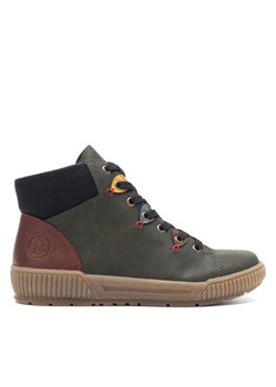 Rieker Botki N0711-54 Zielony ze sklepu MODIVO w kategorii Workery damskie - zdjęcie 181195527
