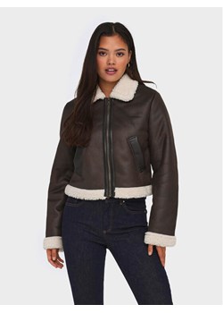 ONLY Kurtka z imitacji skóry Betty 15324138 Brązowy Regular Fit - id: 0000303873028 - marki ONLY - 181195626 ONLY Kurtka z imitacji skóry Betty 15324138 Brązowy Regular Fit ze sklepu MODIVO w kategorii Kurtki damskie - zdjęcie 181195626