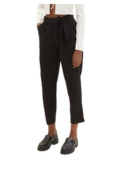 Tom Tailor Denim Spodnie materiałowe 1035436 Czarny ze sklepu MODIVO w kategorii Spodnie damskie - zdjęcie 181195739